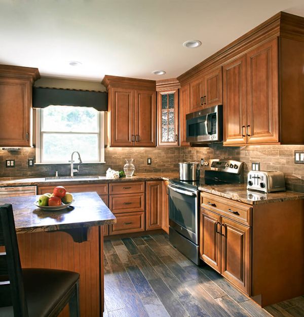 Lenox Heritage Brown Glaze cabinets, photo 1