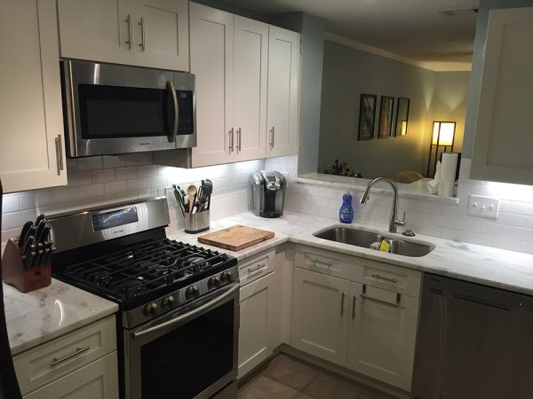 Ice White Shaker cabinets, photo 69