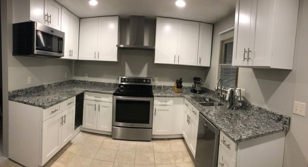 Ice White Shaker cabinets, photo 85