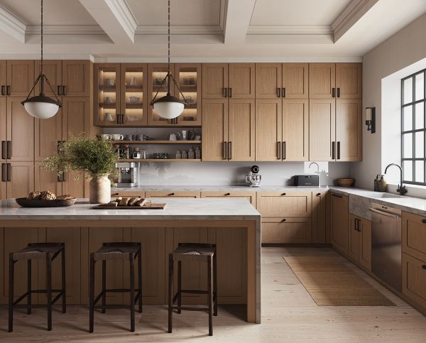 Homestead Oak cabinets, photo 1