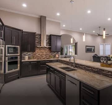 Dark Kitchen Cabinets.