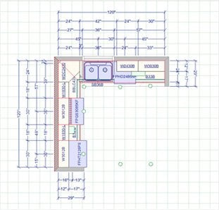 10x10 Kitchen Layout Drawing