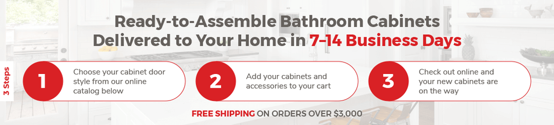 Ready-To-Assemble Bathroom Cabinets delivered to your home in 7 - 14 business days