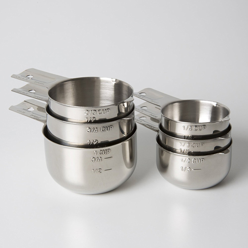 KitchenMade Stainless Steel 6 Piece Measuring Cups Set