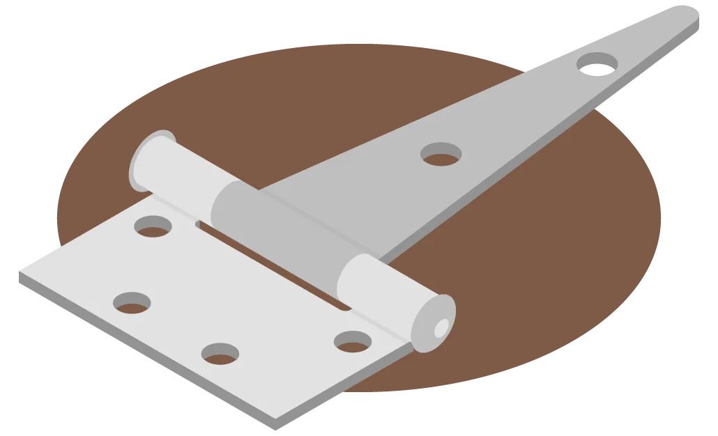 illustration of T-hinge.