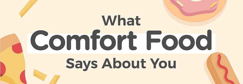 Illustration of what comfort food says about you.