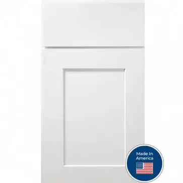 Madison White cabinet door sample.