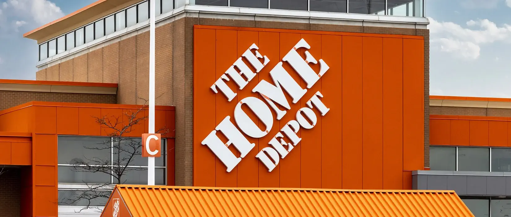 Home Depot store front.
