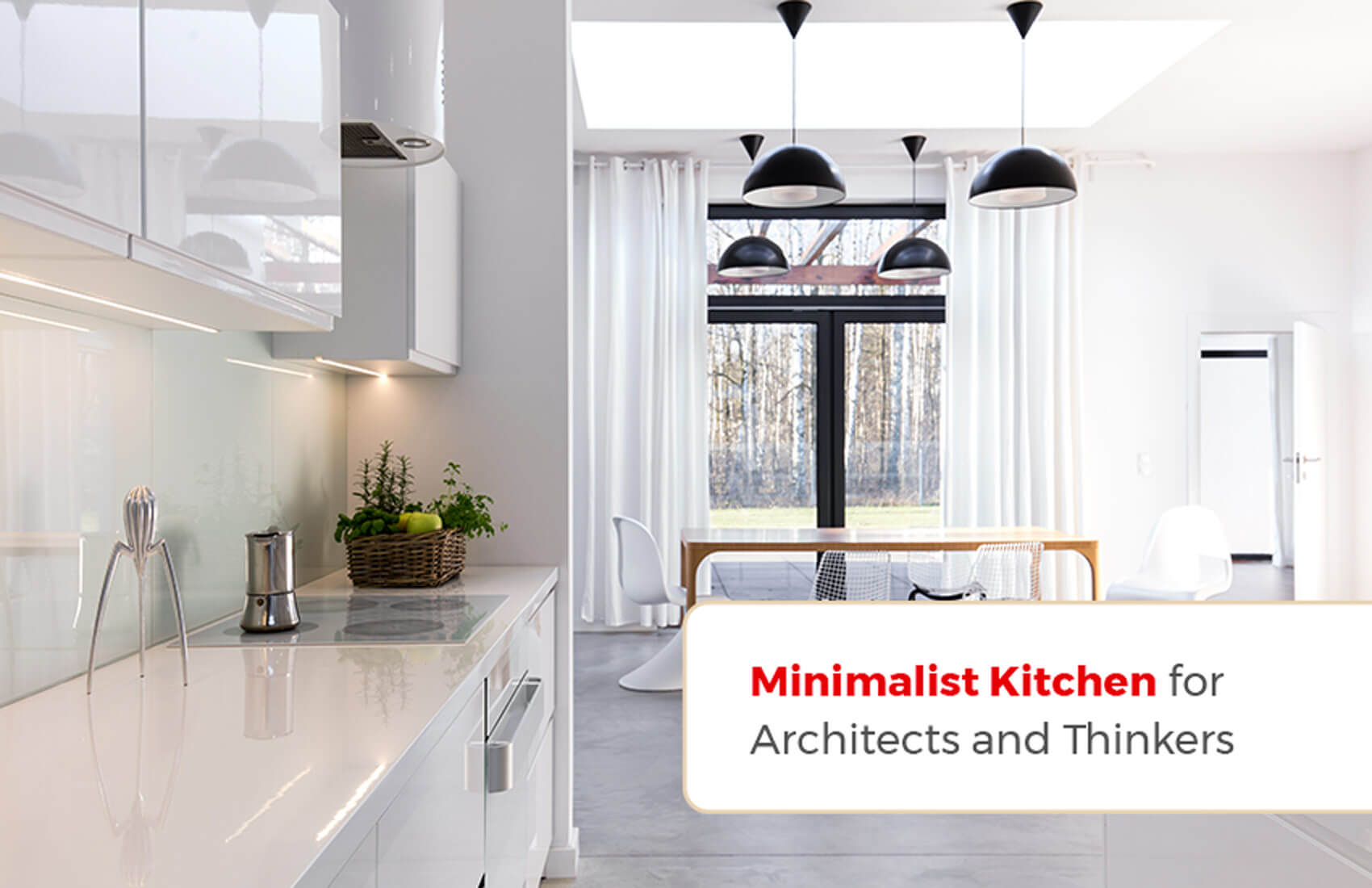 Minimalist kitchen.