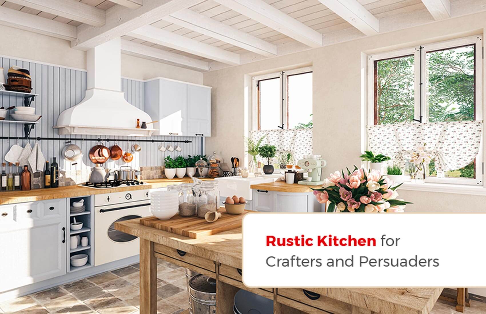 Rustic kitchen.