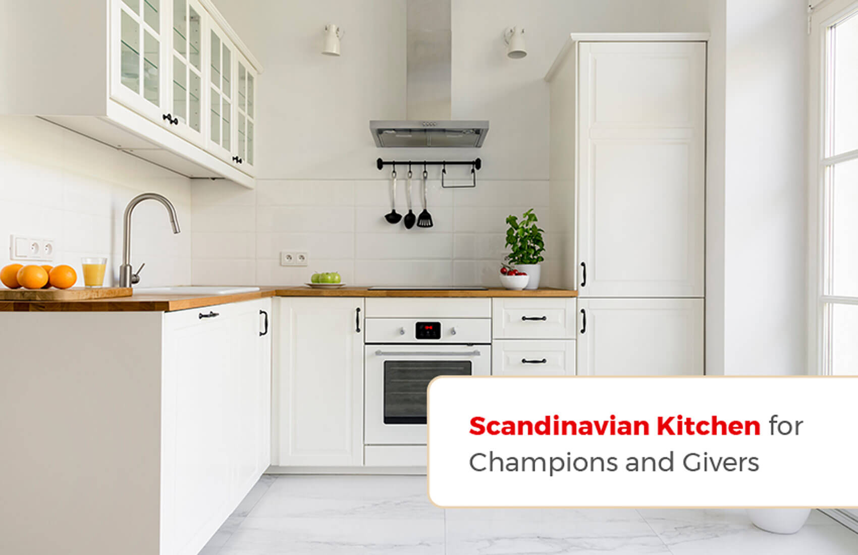 Scandinavian kitchen.