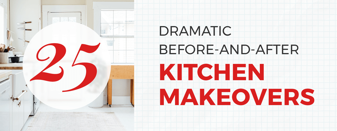 25 Dramatic Before and After Kitchen Makeovers hero image