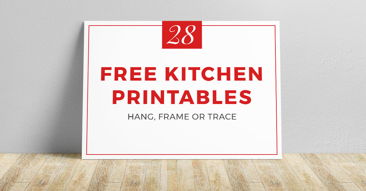 Free Instant Artwork Kitchen Signs Printables - Knick of Time