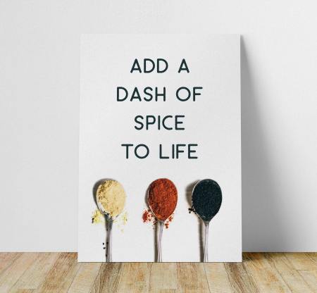 Add a dash of spice to life illustration