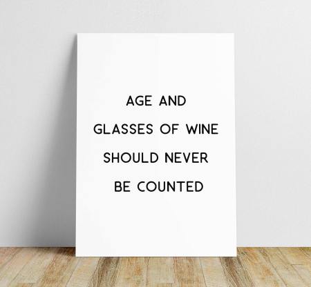 Age and wine illustration
