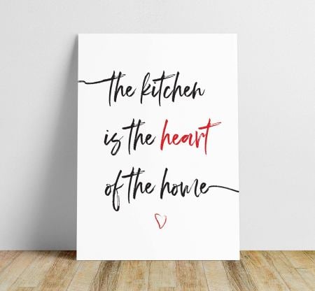 Kitchen is the heart of the home illustration