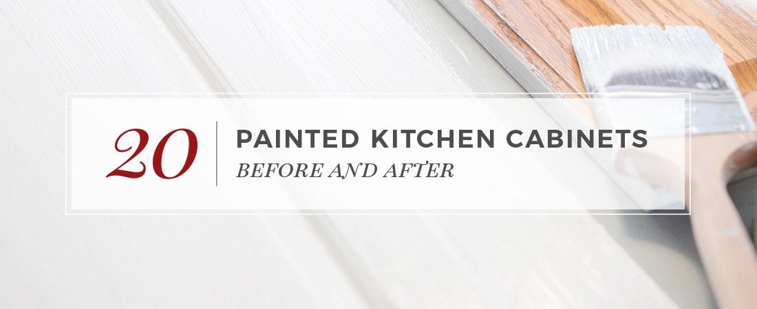 20 Painted Kitchen Cabinets Before & After