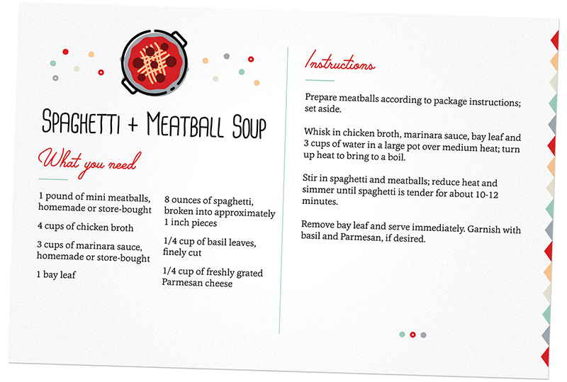 Spaghetti and meatball soup recipe