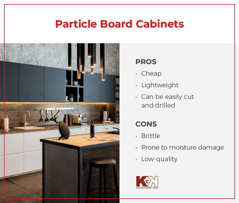 Pros and cons of particle board cabinets