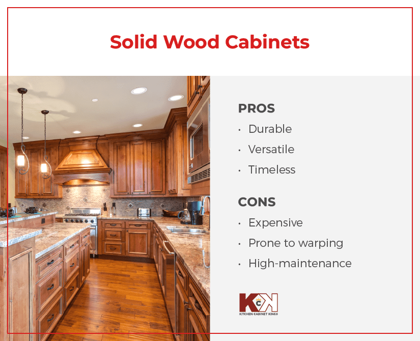 Pros and cons of solid wood cabinets