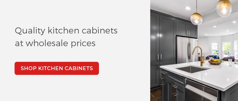 Click to shop kitchen cabinets.