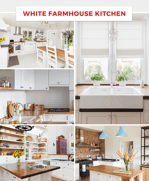 White farmhouse kitchen ideas