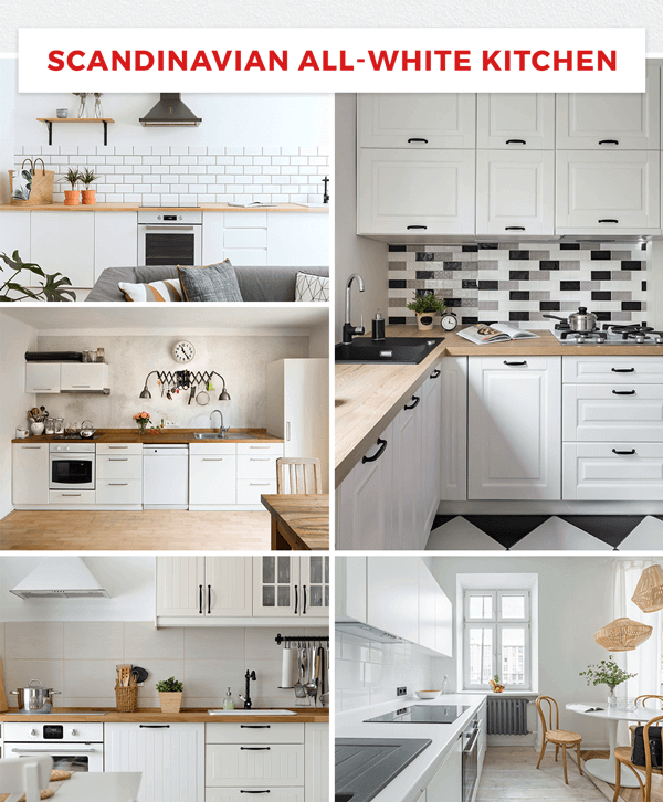 Scandinavian all-white kitchen ideas